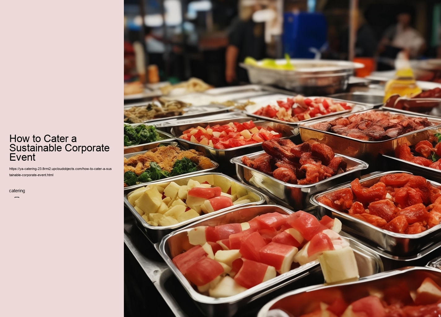 How to Cater a Sustainable Corporate Event