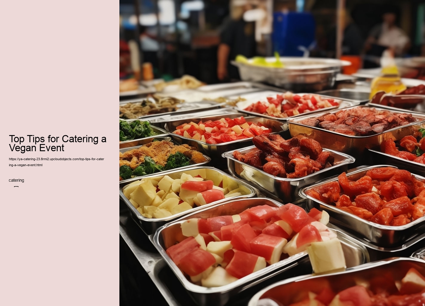 Top Tips for Catering a Vegan Event